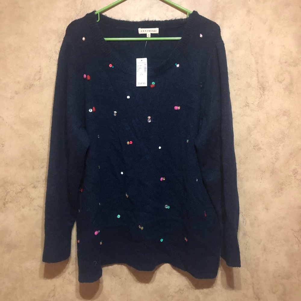 Retrology Embellished Sweater